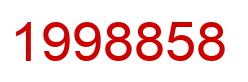 Number 1998858 red image