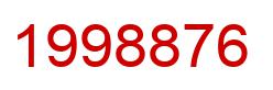 Number 1998876 red image