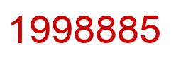 Number 1998885 red image