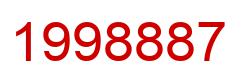 Number 1998887 red image