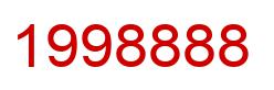 Number 1998888 red image