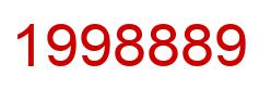 Number 1998889 red image