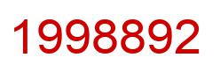 Number 1998892 red image