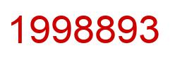 Number 1998893 red image