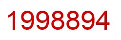 Number 1998894 red image