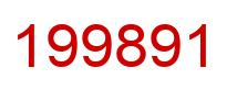 Number 199891 red image