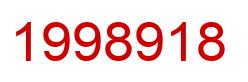 Number 1998918 red image