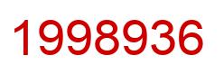 Number 1998936 red image