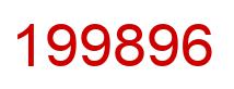 Number 199896 red image