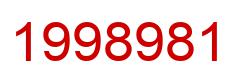 Number 1998981 red image