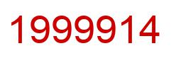 Number 1999914 red image