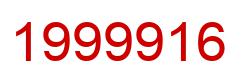 Number 1999916 red image