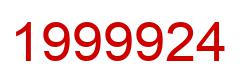 Number 1999924 red image