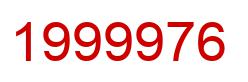 Number 1999976 red image