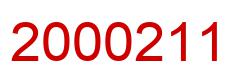 Number 2000211 red image