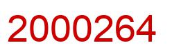 Número 2000264 imagen rojo