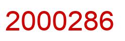 Número 2000286 imagen rojo