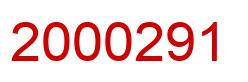 Number 2000291 red image