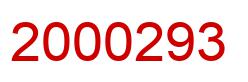 Number 2000293 red image