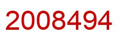 Número 2008494 imagen rojo