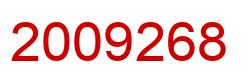 Number 2009268 red image
