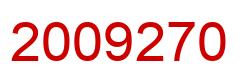 Number 2009270 red image