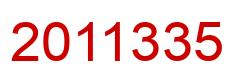 Number 2011335 red image