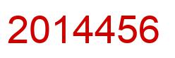Number 2014456 red image