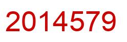 Number 2014579 red image