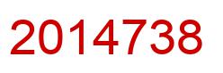 Number 2014738 red image