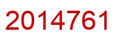 Number 2014761 red image