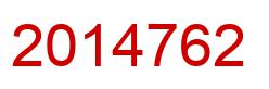 Number 2014762 red image