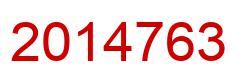 Number 2014763 red image