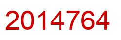 Number 2014764 red image