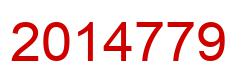 Number 2014779 red image
