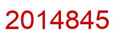 Number 2014845 red image
