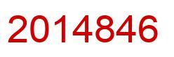 Number 2014846 red image