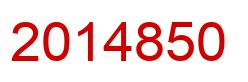 Number 2014850 red image