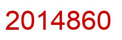 Number 2014860 red image