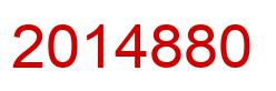 Number 2014880 red image