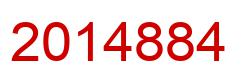 Number 2014884 red image