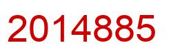 Number 2014885 red image