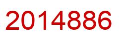 Number 2014886 red image