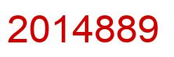 Number 2014889 red image