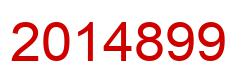 Number 2014899 red image