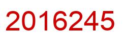 Number 2016245 red image
