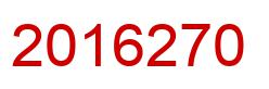 Number 2016270 red image