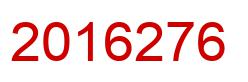 Number 2016276 red image