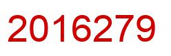 Number 2016279 red image