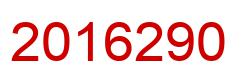 Number 2016290 red image